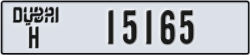 dubai - code - H - number -15165