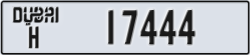 dubai - code - H - number -17444