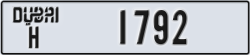 dubai - code - H - number -1792