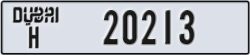 dubai - code - H - number -20134