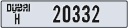 dubai - code - H - number -20332