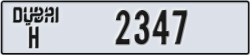dubai - code - H - number -2347