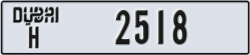 dubai - code - H - number -2518