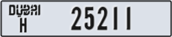 dubai - code - H - number -25211