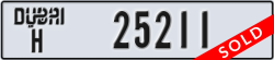 dubai - code - H - number -25211