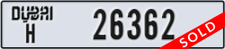 dubai - code - H - number -26362