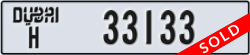 dubai - code - H - number -33133