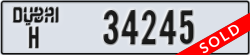 dubai - code - H - number -34245