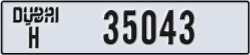 dubai - code - H - number -35043