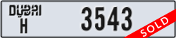 dubai - code - H - number -3543