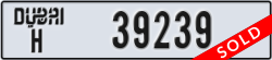 dubai - code - H - number -39239