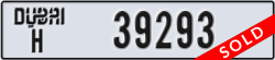dubai - code - H - number -39293