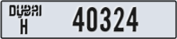 dubai - code - H - number -40324