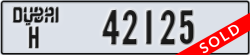dubai - code - H - number -42125