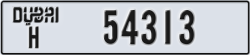 dubai - code - H - number -54313