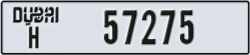 dubai - code - H - number -57275