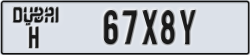dubai - code - H - number -67X8Y