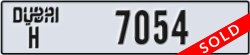 dubai - code - H - number -7054