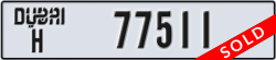 dubai - code - H - number -77511