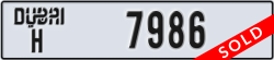 dubai - code - H - number -7986