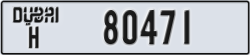 dubai - code - H - number -80471
