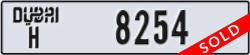 dubai - code - H - number -8254