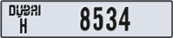 dubai - code - H - number -8534