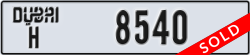 dubai - code - H - number -8540