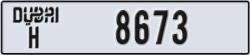 dubai - code - H - number -8673