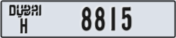 dubai - code - H - number -8815