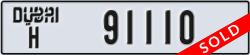 dubai - code - H - number -91110