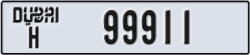 dubai - code - H - number -99911