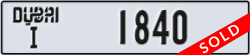 dubai - code - I - number -1840