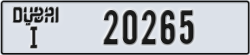 dubai - code - I - number -20265
