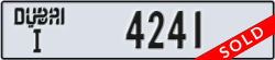 dubai - code - I - number -4241