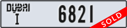 dubai - code - I - number -6821