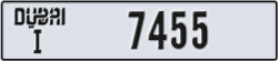 dubai - code - I - number -7455