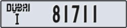 dubai - code - I - number -81711
