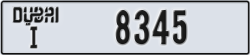 dubai - code - I - number -8345