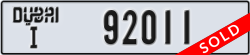 dubai - code - I - number -92011