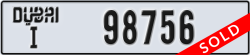 dubai - code - I - number -98756