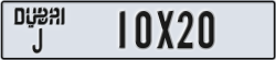 dubai - code - J - number -10X20