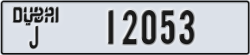 dubai - code - J - number -12053