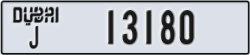 dubai - code - J - number -13180