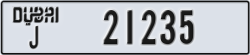 dubai - code - J - number -21235