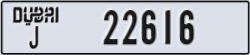 dubai - code - J - number -22616