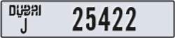 dubai - code - J - number -25422