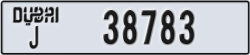 dubai - code - J - number -38783