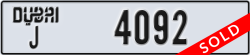 dubai - code - J - number -4092