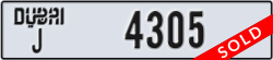 dubai - code - J - number -4305